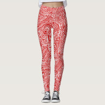 Scribbleprint Red
