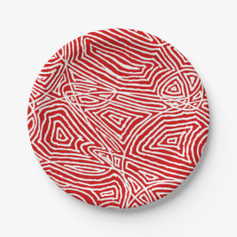 Scribbleprint Red Papieren Bordje