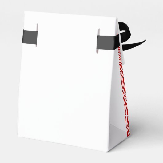 Scribbleprint Red Patroon Bedankdoosjes (Achterkant)