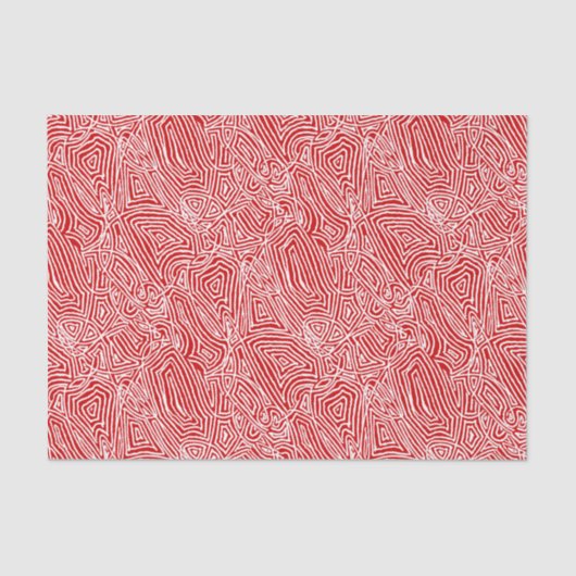 Scribbleprint Red Tissuepapier (Voorkant)