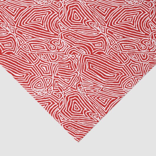 Scribbleprint Red Tissuepapier (Detail)