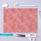 Scribbleprint Red Tissuepapier (Craft)