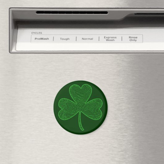 Scribbleprint Shamrock Magnet (Insitu (Vaatwasser))