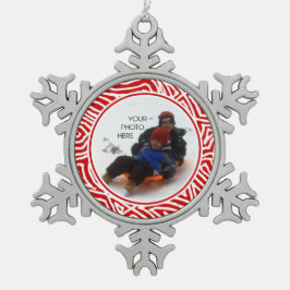 Scribbleprint Sneeuwvlok Tin Sneeuwvlok Ornament