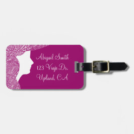 Scribbleprint Waves Bagagelabel