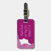 Scribbleprint Waves Bagagelabel (Voorkant verticaal)