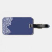 Scribbleprint Waves Bagagelabel (Achterkant horizontaal)