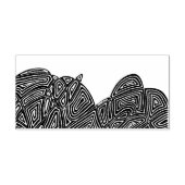 Scribbleprint Waves Rubberstempel (Afrduk)