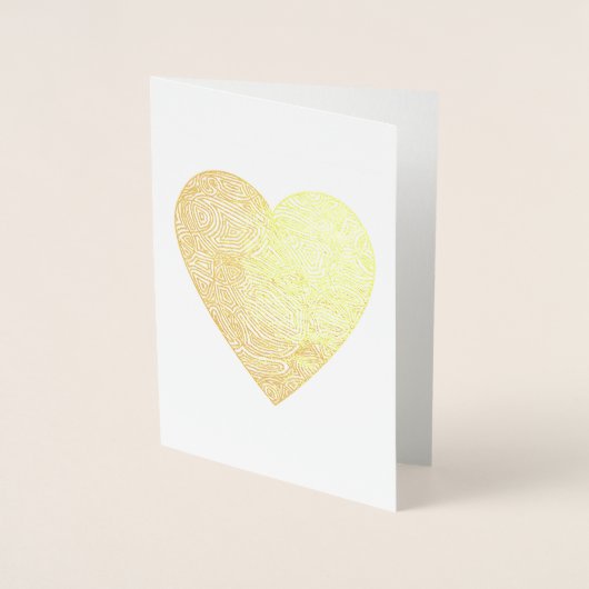 Scribbleprints Heart Folie Kaarten (Voorkant)