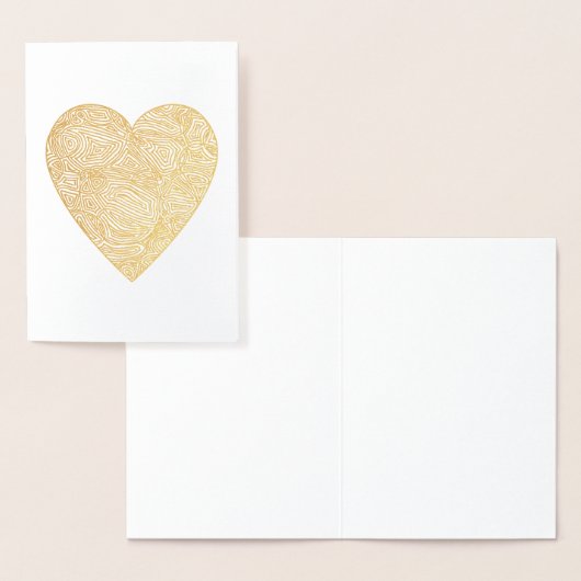 Scribbleprints Heart Folie Kaarten (Display)