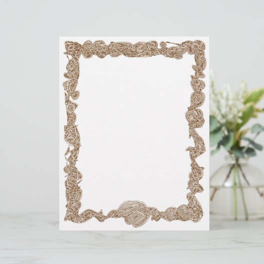 Scribbleprints Letterhead - Bruin (Staand voorkant)