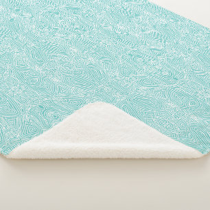 Scribbleprints Rode Sherpa Dekbed Deken
