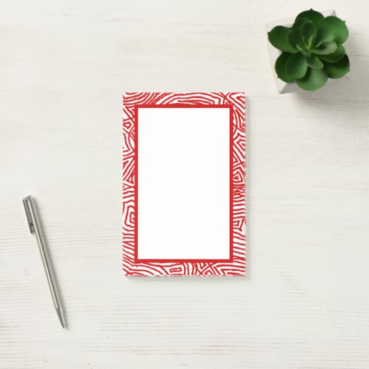Scribbleprints Rood Rand Post-it® Notes (Kantoor)