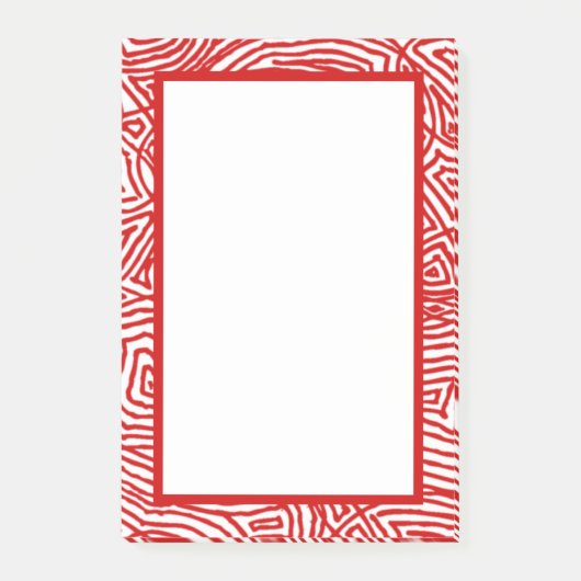 Scribbleprints Rood Rand Post-it® Notes (Voorkant)