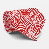 Scribbleprints Rood Stropdas (Opgerold)