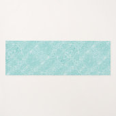Scribbleprints Turquoise Yogamat (Voorkant (horizontaal))