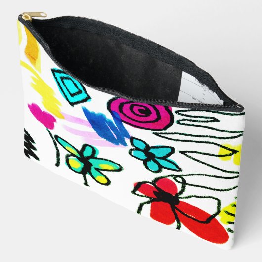 Scribbles Abstracte digitale kunst Etui (Open)