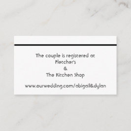 "Scribbles" Bruiloft Registry Kaarten