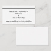 "Scribbles" Bruiloft Registry Kaarten (Voorkant / Achterkant)