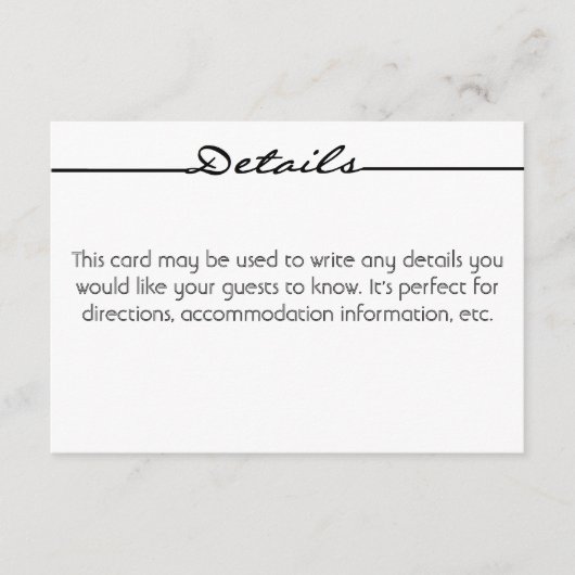 "Scribbles" Details Kaart (Voorkant)