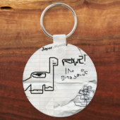 Scribbles Sleutelhanger (Voorkant)