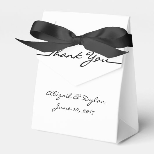 "Scribbles" Tent Favor Boxes Bedankdoosjes (Voorkant Zijde)