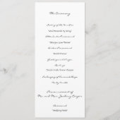 "Scribbles" Wedding Program Programmakaart (Achterkant)