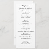 "Scribbles" Wedding Program Programmakaart (Voorkant / Achterkant)