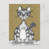 Scribby Cat 21 Briefkaart (Voorkant)