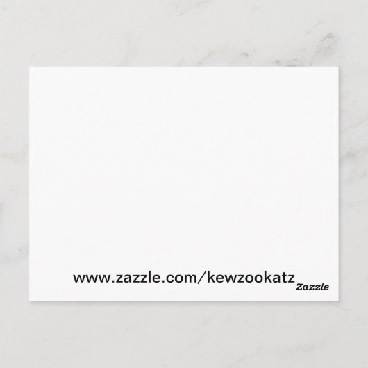 Scribby Cat 4 Briefkaart (Achterkant)