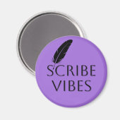 Scribe Vibes Auteur Schrijver Dichter Componist Magneet (Voorkant / Achterkant)