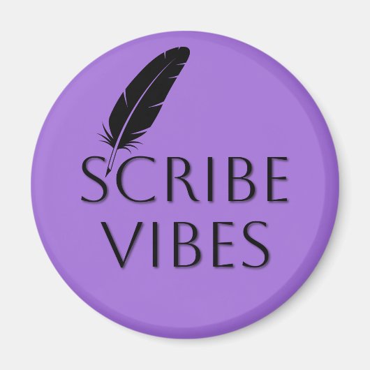 Scribe Vibes Auteur Schrijver Dichter Componist Magneet (Voorkant)