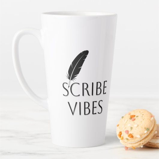 Scribe Vibes Auteur Schrijver Dichter Latte Mok (In situ)