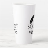 Scribe Vibes Auteur Schrijver Dichter Latte Mok (Voorkant)