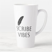 Scribe Vibes Auteur Schrijver Dichter Latte Mok (Rechts)