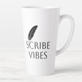 Scribe Vibes Auteur Schrijver Dichter Latte Mok