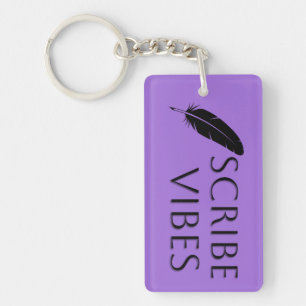 Scribe Vibes Auteur Schrijver Dichter Sleutelhanger