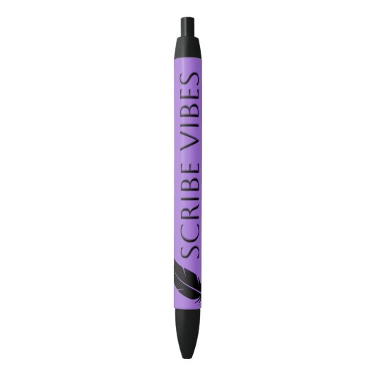 Scribe Vibes Auteur Schrijver Dichter Zwarte Inkt Pen (Voorkant Verticaal)