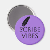Scribe Vibes Author Writer Poet Composer Magneet (Voorkant / Achterkant)