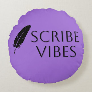 Scribe Vibes Author Writer Poet Rond Kussen