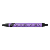 Scribe Vibes Author Writer Poet  Zwarte Inkt Pen (Voorkant)