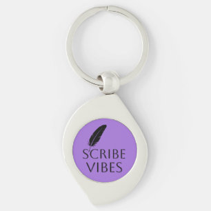 Scribe Vibes Paarse Schrijvers Auteurs Dichters Sleutelhanger