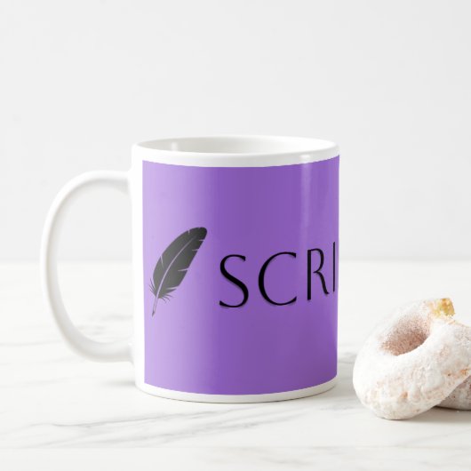 Scribe Vibes Schrijver en Auteur Koffiemok (Met donut)