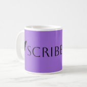 Scribe Vibes Schrijver en Auteur Koffiemok (Voorkant links)
