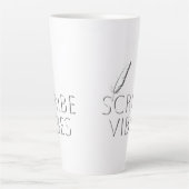 Scribe Vibes Schrijvers Auteurs Dichters Latte Mok (Voorkant)
