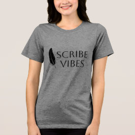 Scribe Vibes Veer Pen Schrijver Schrijfster Dichte Tri-Blend Shirt