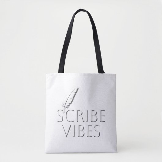Scribe Vibes Writers Authors Poets Tote Bag (Voorkant)