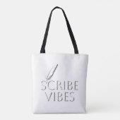 Scribe Vibes Writers Authors Poets Tote Bag (Achterkant)