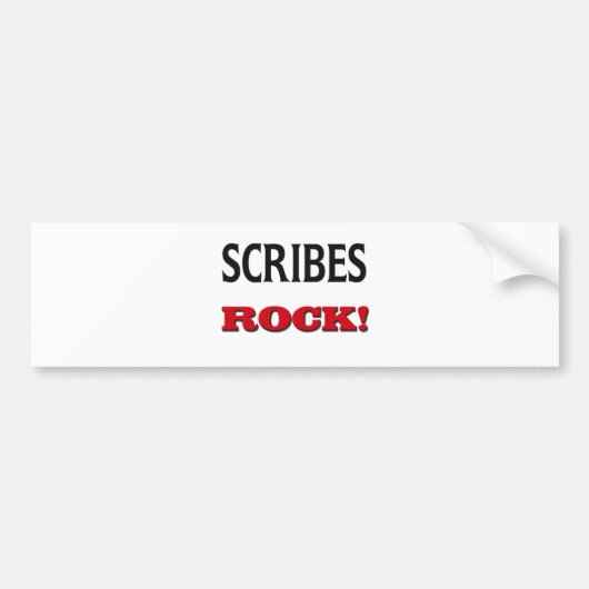 Scribes Rock Bumpersticker (Voorkant)