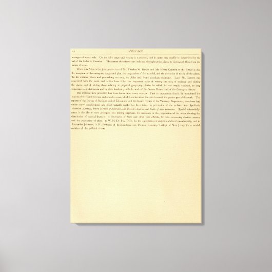 Scribner's statistische atlas canvas afdruk (Voorkant)